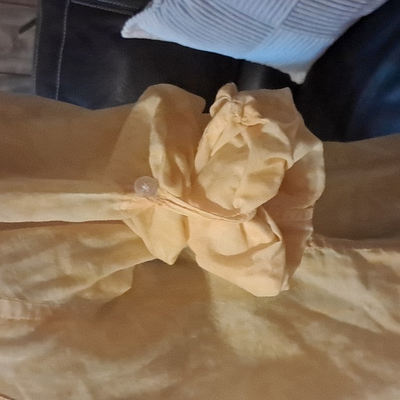 Lauren Ralph Lauren Women Yellow Floral Tropical Button Down Shirt Size S - Picture 4 of 9